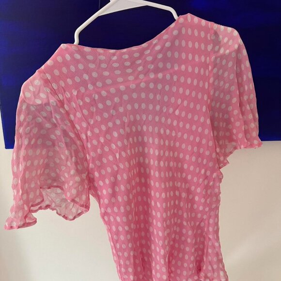 Pink Polka Dot Blouse - Picture 2 of 4